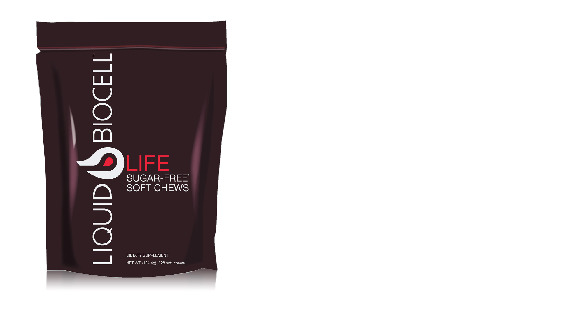 Liquid Biocell® Life Sugar-Free Soft Chews - 4 Pack - Жидкий Байосел Лайф Мягкие Конфеты - 4 упаковки